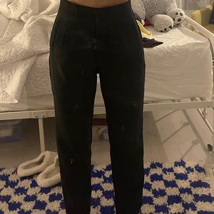 Zara black straight leg pants